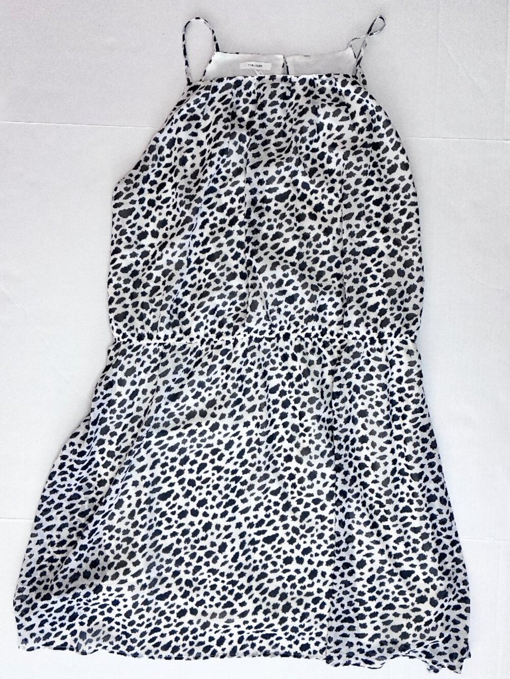 Maurices Animal Print Halter Neck Dress - Black / White - Size 2 Plus